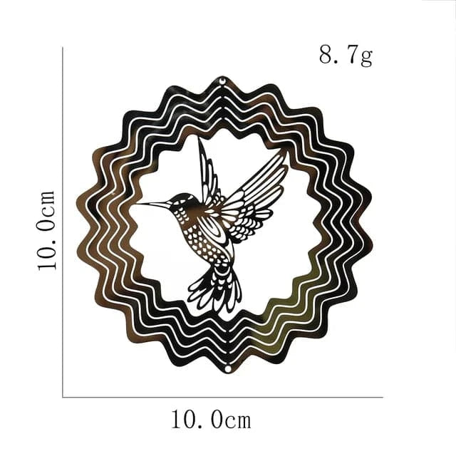 Adorno de Jardín Colibri Efecto 3d