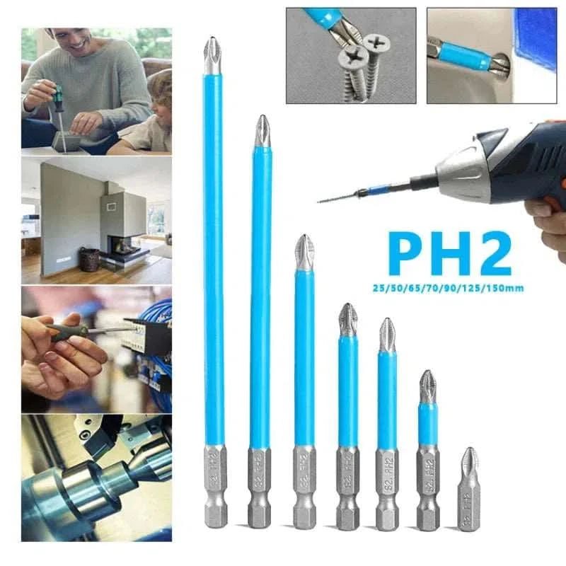 Brocas Largas Antideslizantes Magnéticas