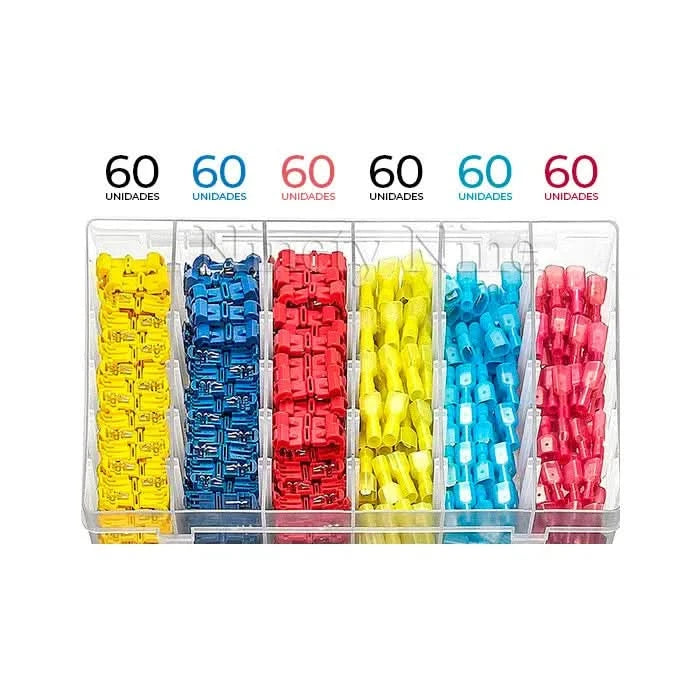 Kit de Terminales Conectores de Cableado con 360 Piezas