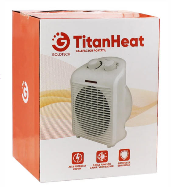 Caloventilador TitanHeat 2000W vista adicional – Milgenial Uruguay