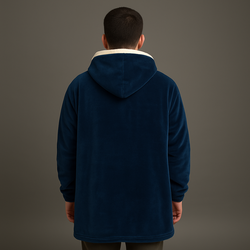 Hoodie Azul Polar con Capucha Marca Wilma