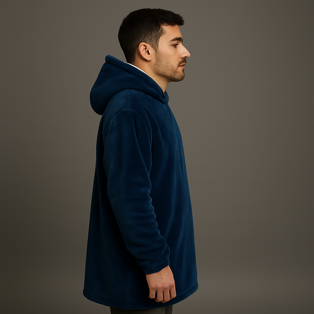 Hoodie Azul Polar con Capucha Marca Wilma