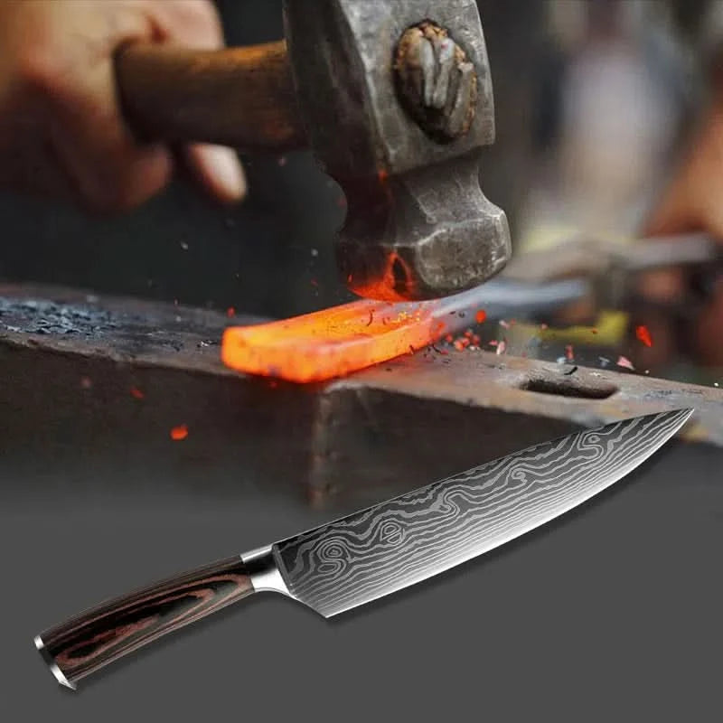 Set de 9 Cuchillos Omura para Cocina Modelo Omine