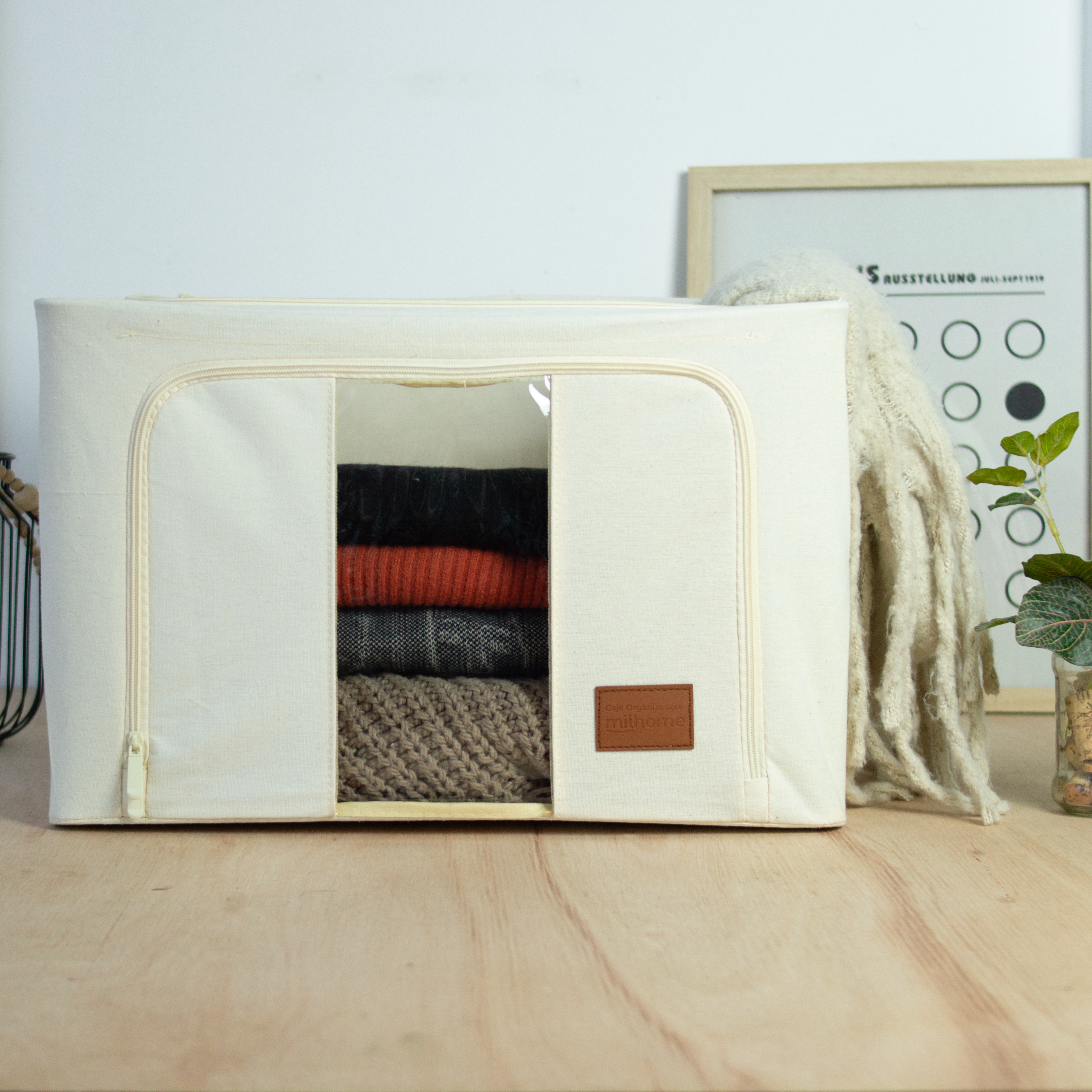 Caja Organizadora de Tela Diseño Estructural Milhome