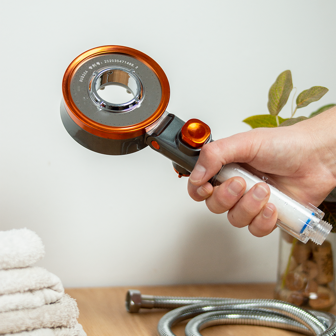 Cabezal Doble Cara de Ducha con 3 Modos y Filtro