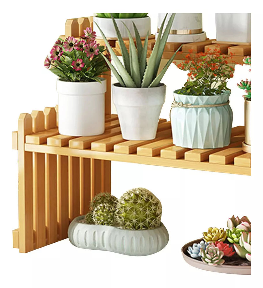 Estanteria Decorativa en Madera 2 Niveles