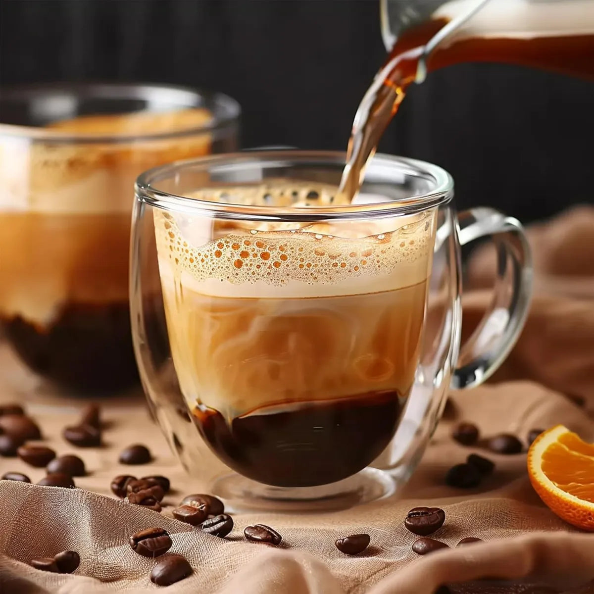 Taza de Vidrio Doble Pared 250 ml