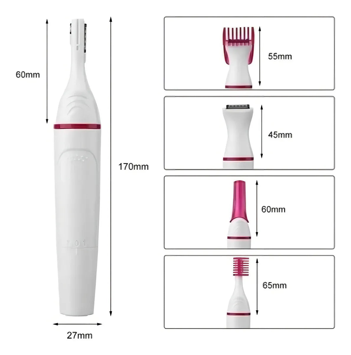 Depiladora de Ceja y Nariz Recargable