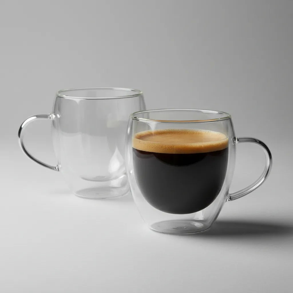 Taza de Vidrio Doble Pared 250 ml
