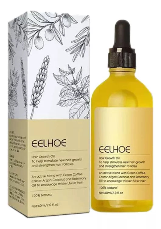 Aceite Natural para el Crecimiento del Cabello Eelhoe