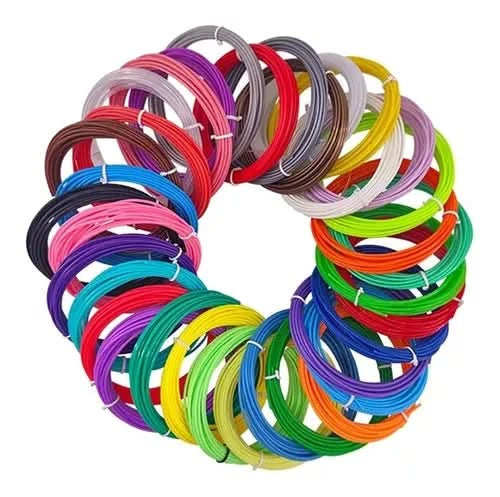 Set de 30 Rollos de 3mt para Lapiz 3d Filamento PLA