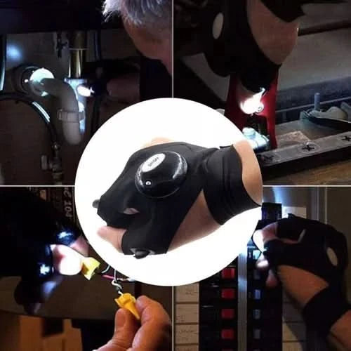 Par De Guantes Linternas Con Luces Led