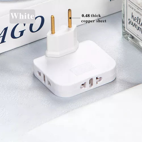 Pack de 4 Adaptadores 180 grados para Enchufe tipo F