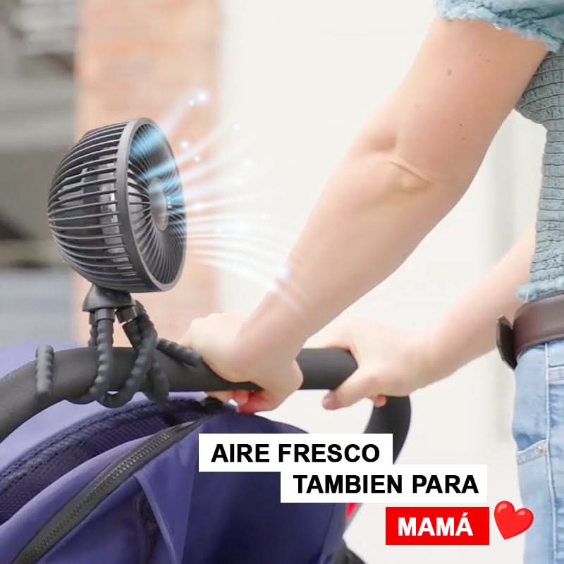 Ventilador Milhome Flexcool Portatil Flexible para Bebé