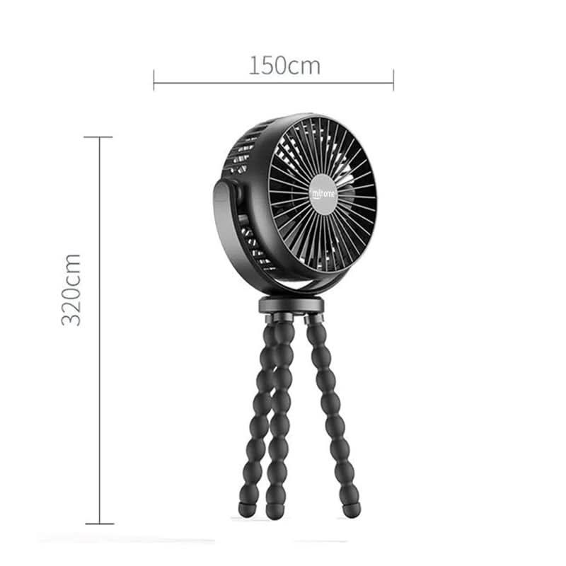 Ventilador Milhome Flexcool Portatil Flexible para Bebé