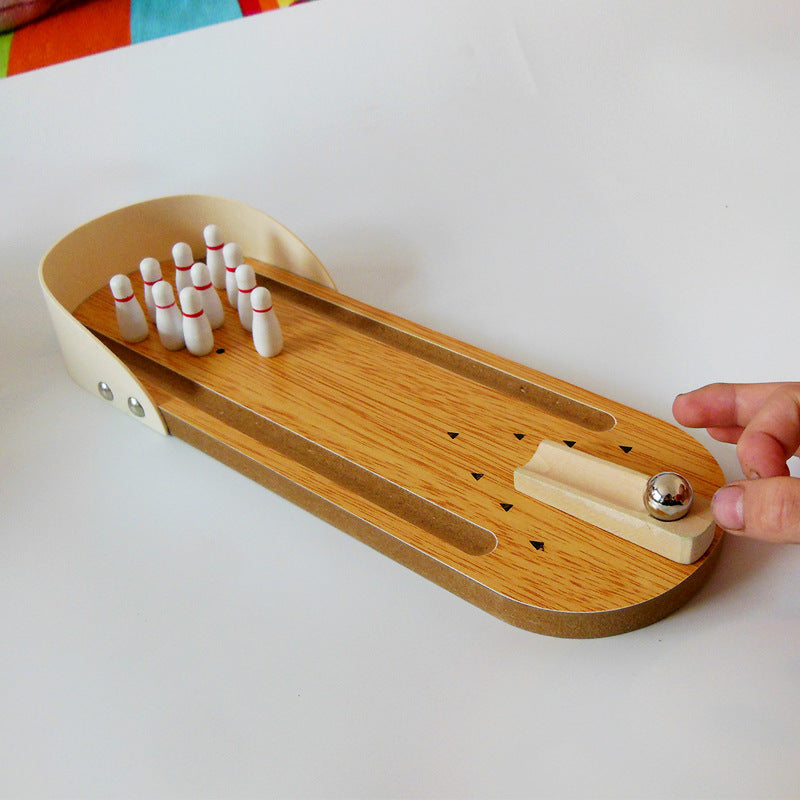 Juego Bowling de Madera para Mesa