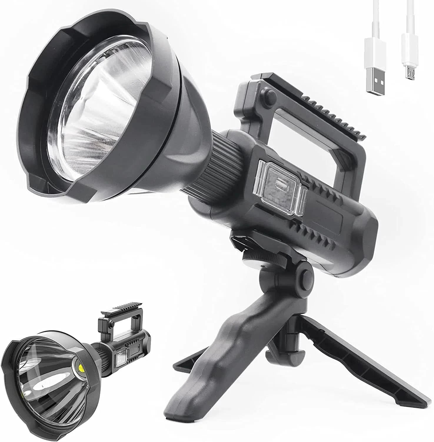 Linterna Led Recargable W5120 con Power Bank 9000