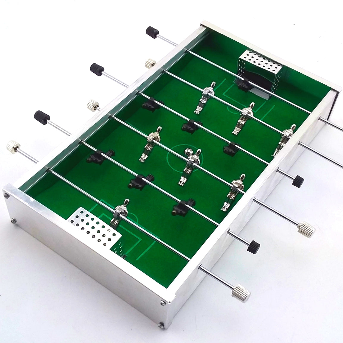 Mini Futbolito de Aluminio para Mesa Resistente