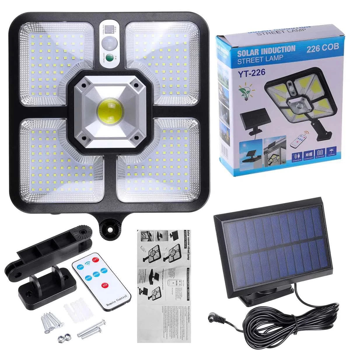 Foco Solar Aurora de 226 COB con sensor para exterior IP65