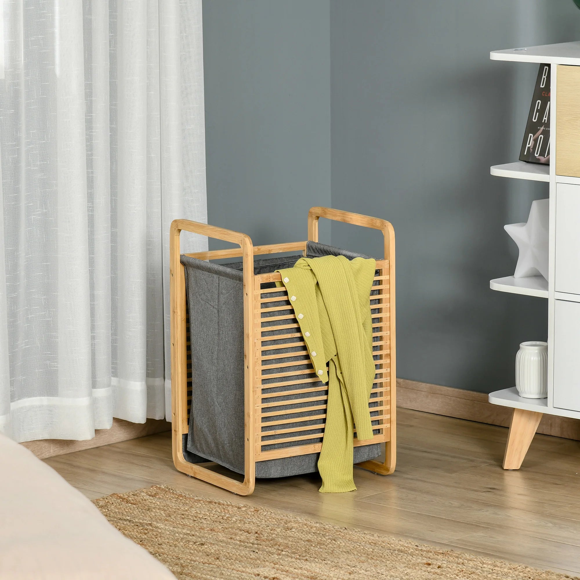 Cesto Organizador de Ropa en Bambú