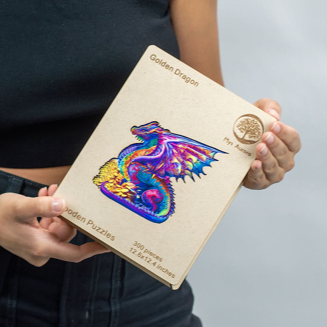 Puzzle de Madera de 300 Piezas Diseño Dragon