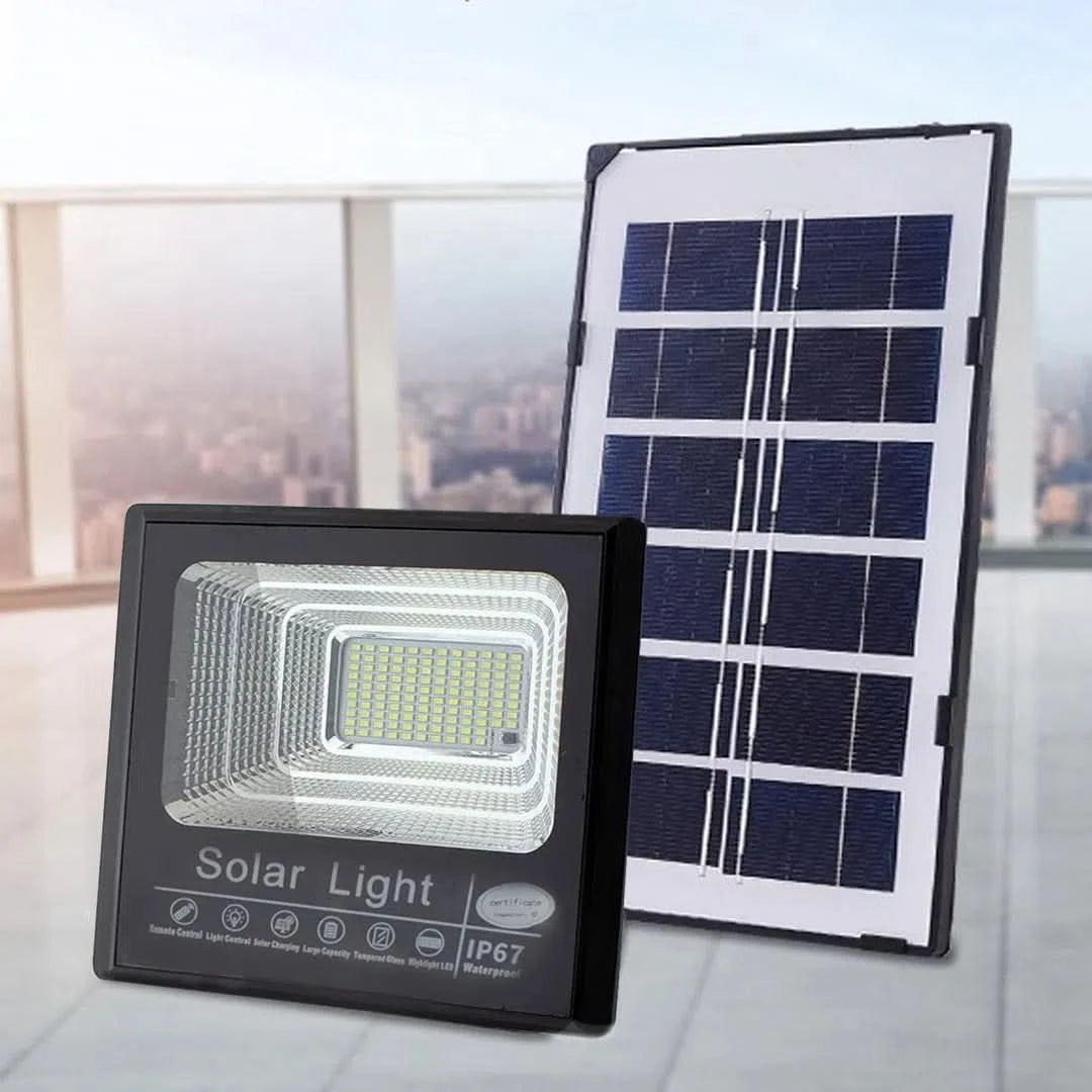 Foco Solar Led con Fotocélula 30W con Control