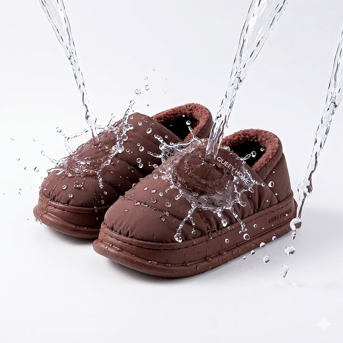 Pantufla Cerrada Queey Home con Simil Corderito