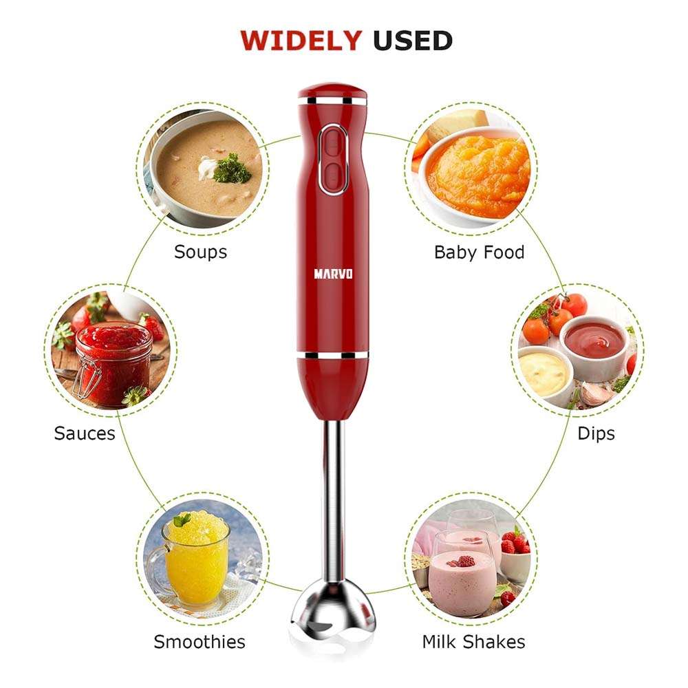 Mixer Marvo HBR-079RD Acero Inoxidable Rojo