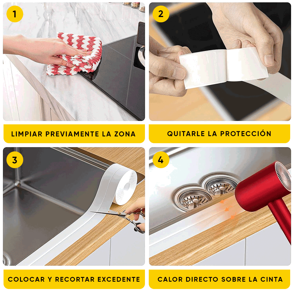 Cinta Autoadhesiva para Sellado de Juntas WaterStop Leisel