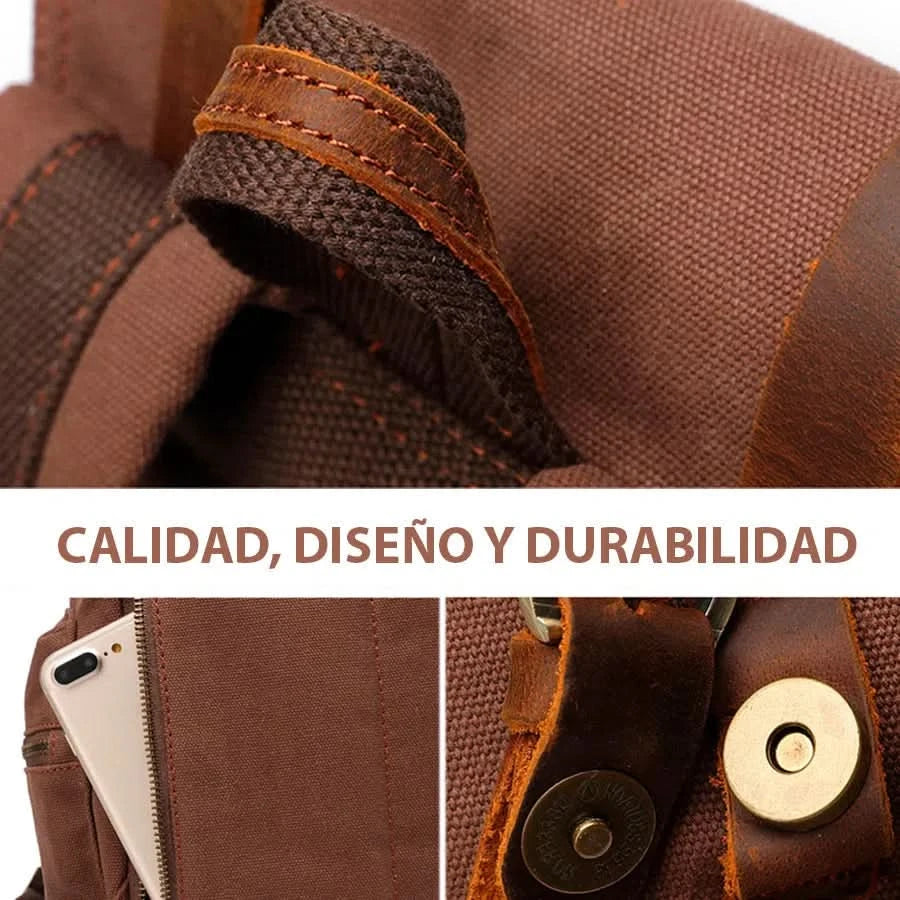 Mochila Kaukko Vintage Casual de Lona Marca Vinitivo