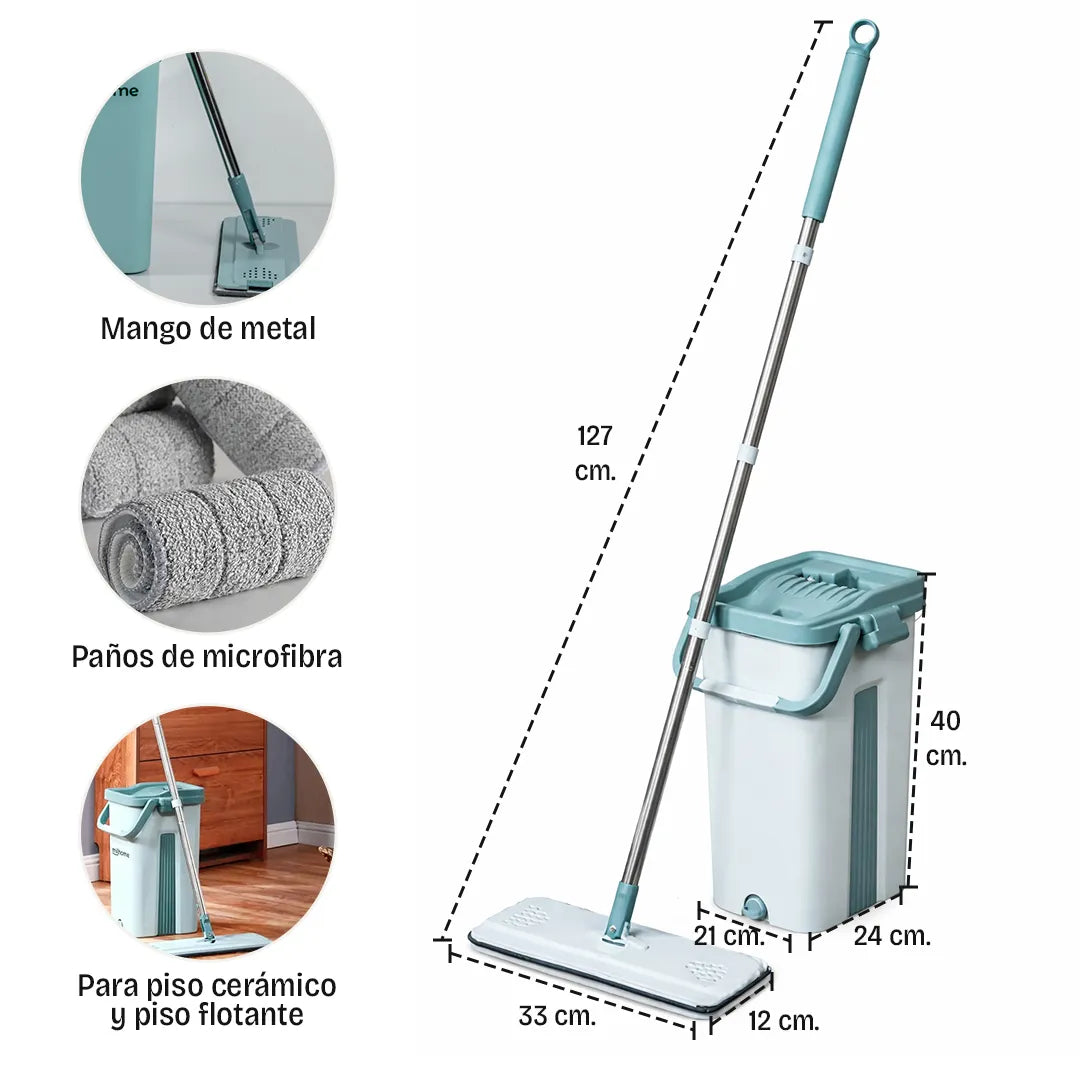 Mopa Tottori con Balde y 2 paños Marca Milhome