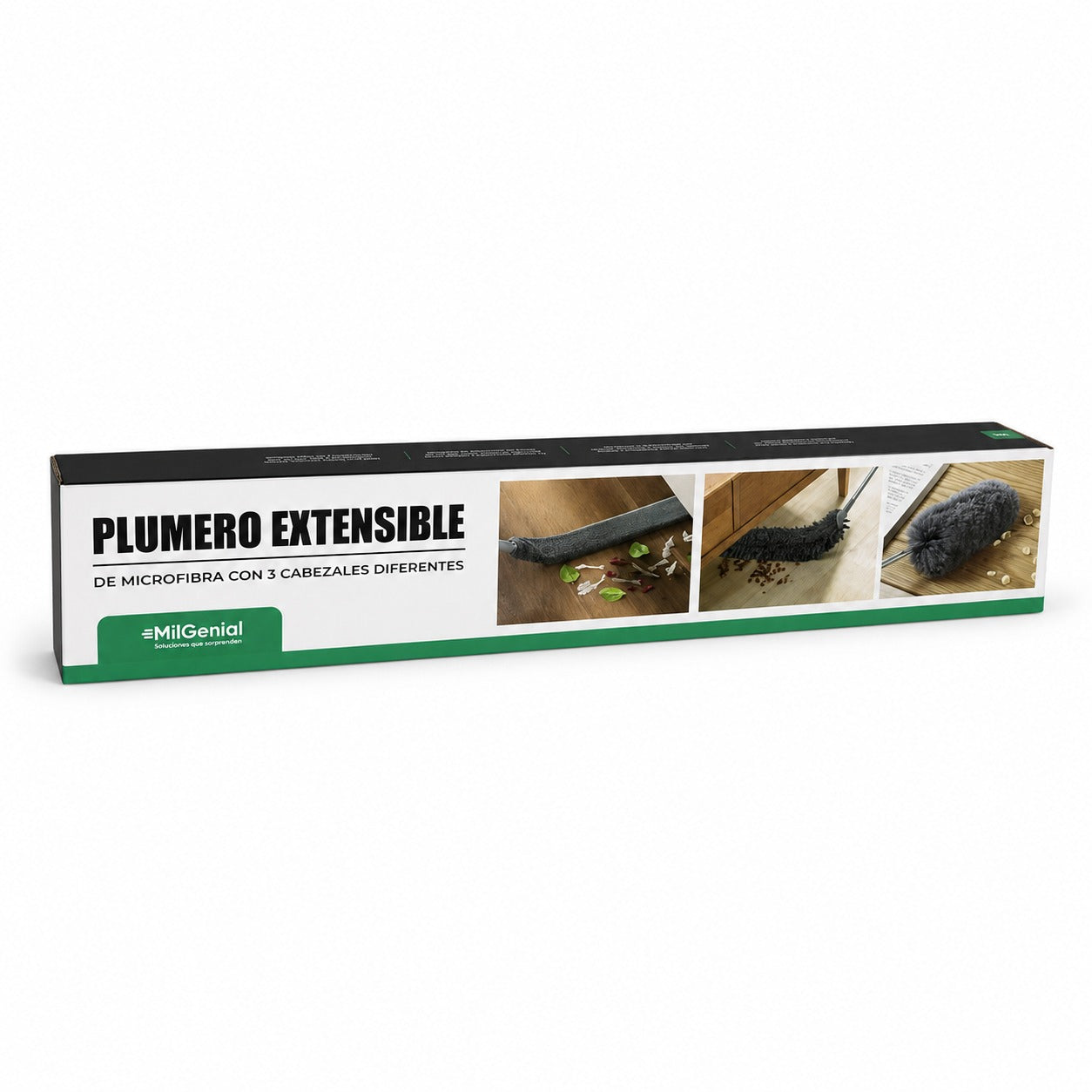 Plumero Extensible de Microfibra 3 Cabezales Milgenial