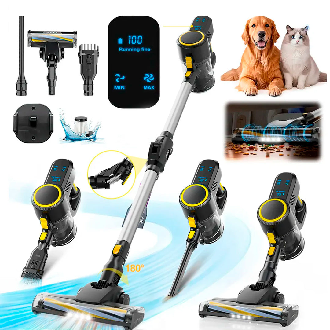 Aspiradora Vertical Inalámbrica Flexible 3 en 1 de 250W