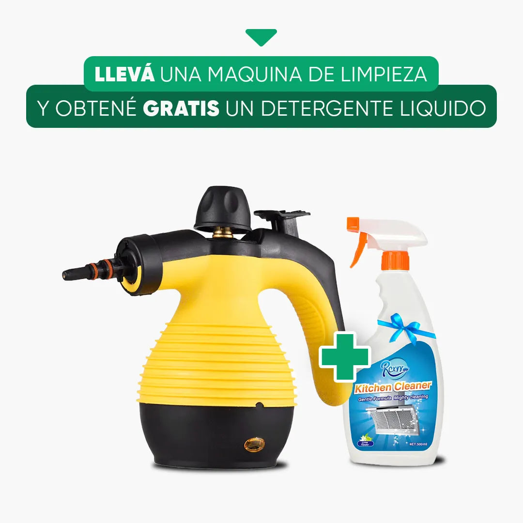 Maquina de Limpieza con Vapor + Detergente Liquido Gratis