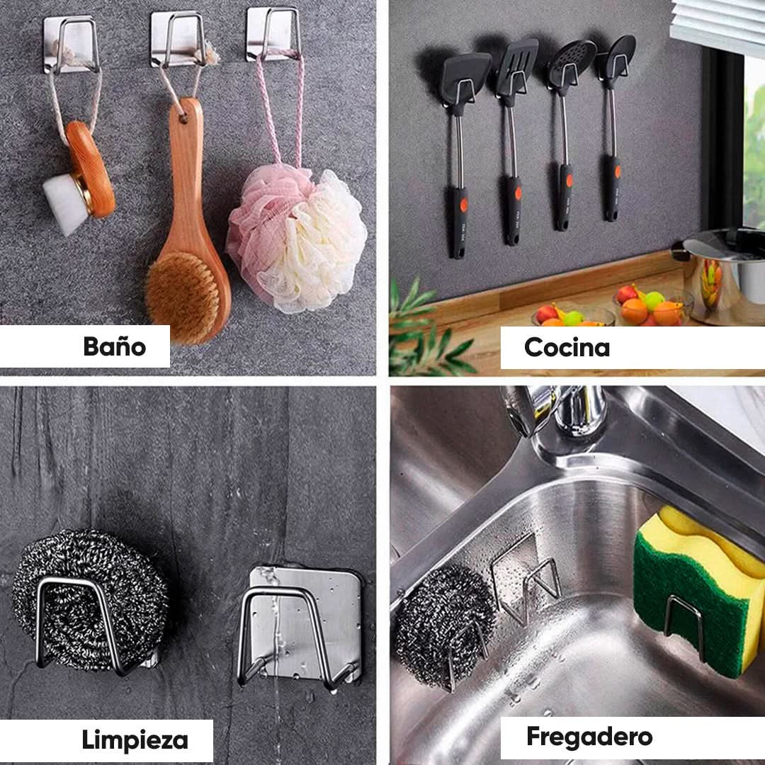 Soporte Organizador Gancho de Cocina Adhesivos