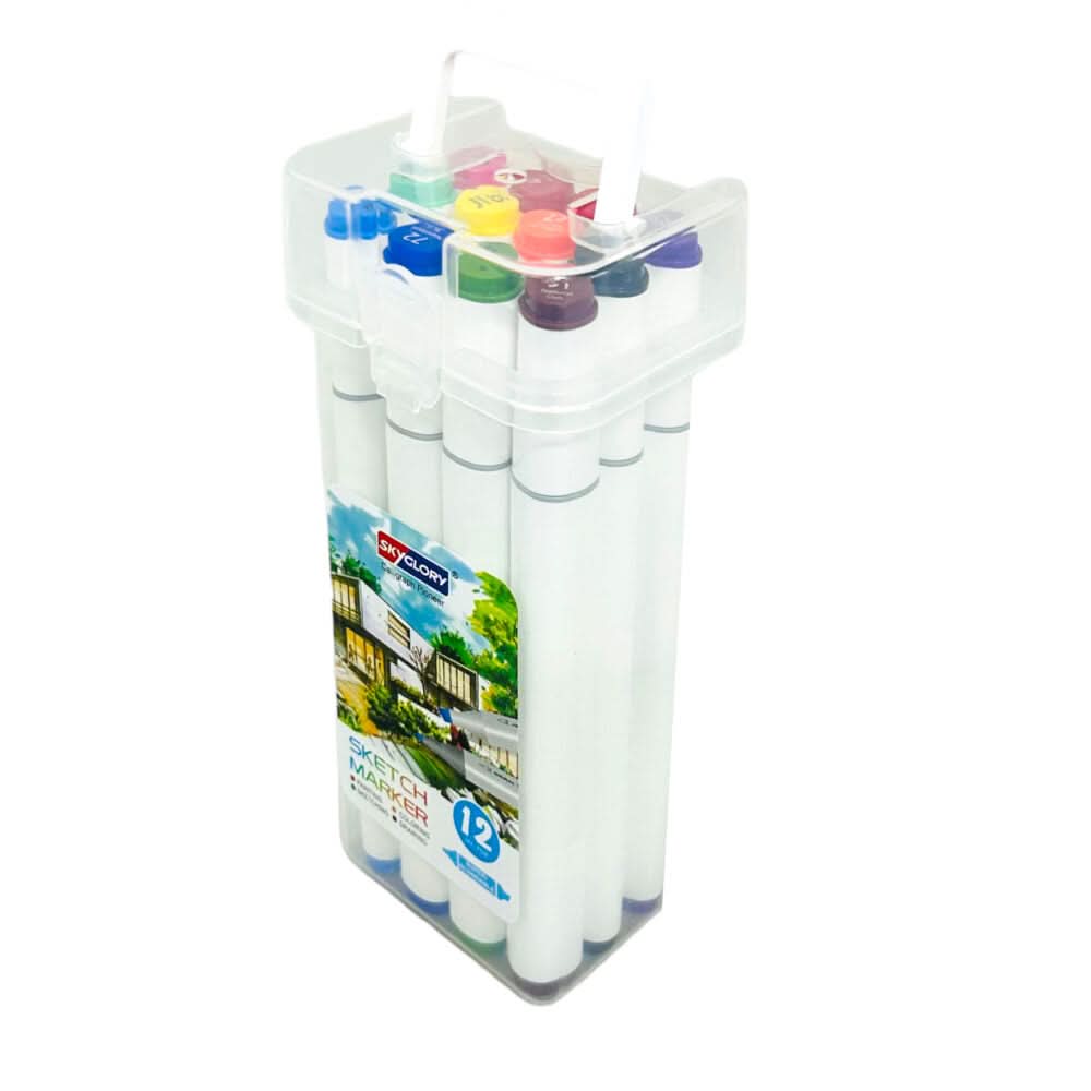 Marcadores Nora! Artistico 12 Unidades Doble Punta