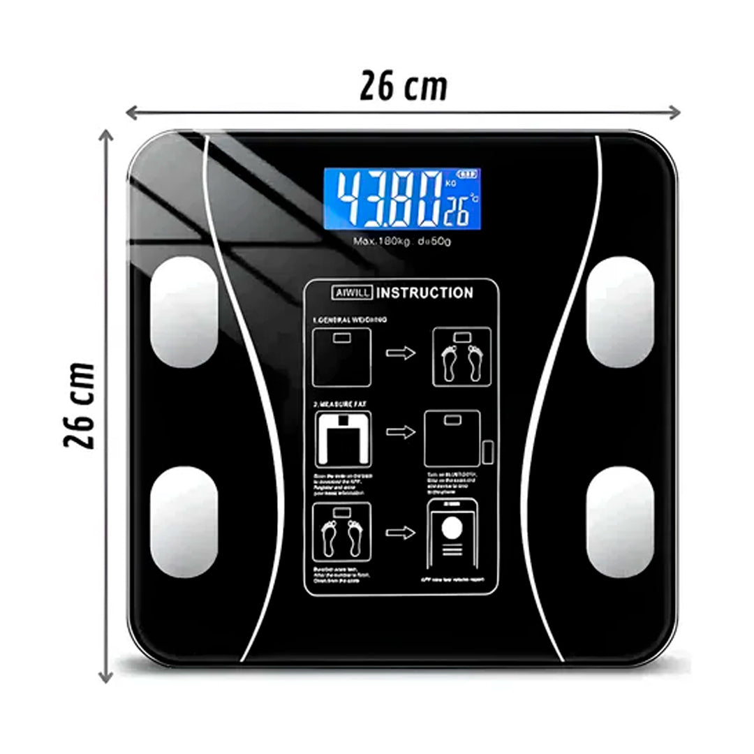 Balanza Corporal Digital Inalámbrica Medición Grasa Muscular