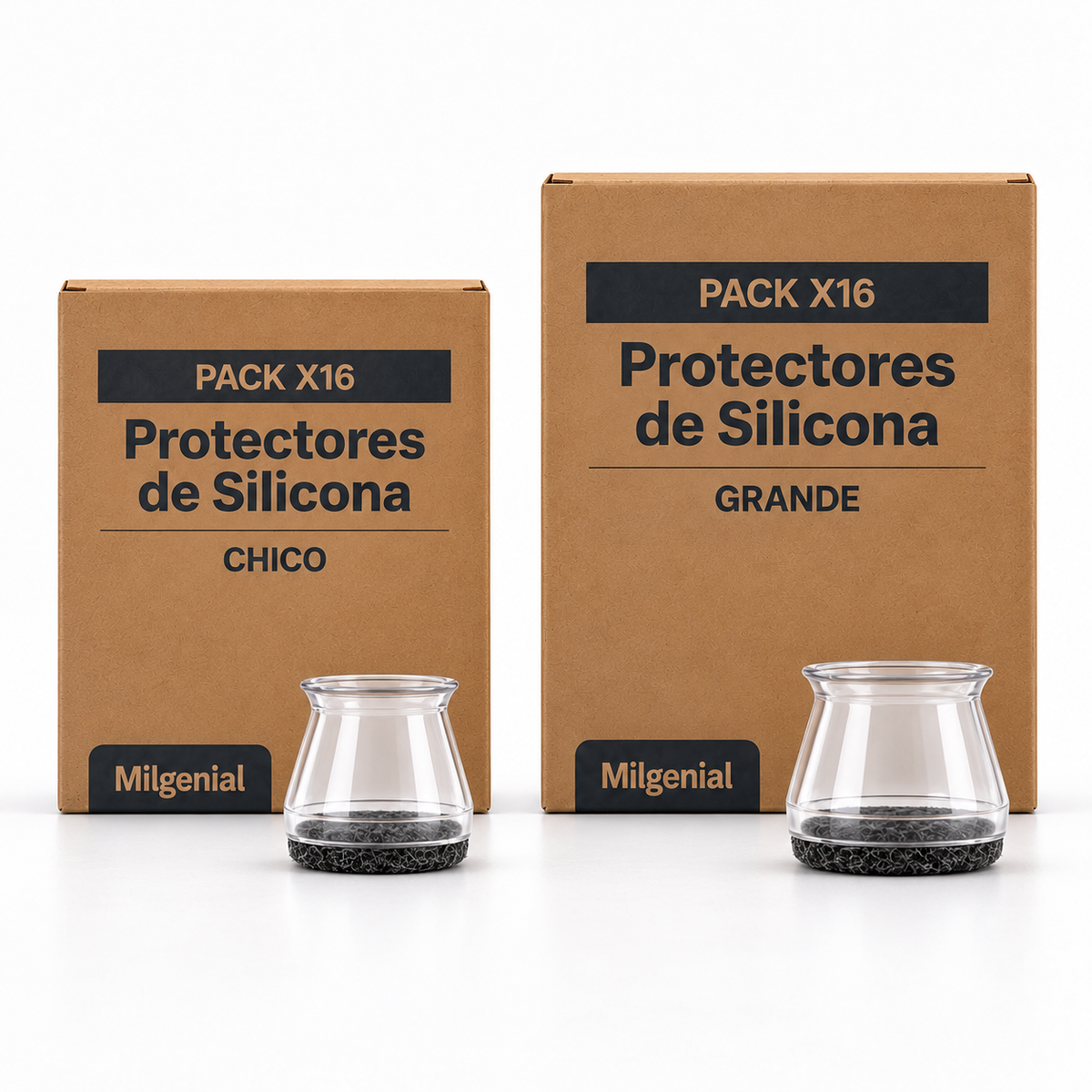 Pack de 16 Protectores de Silicona para Sillas Milhome