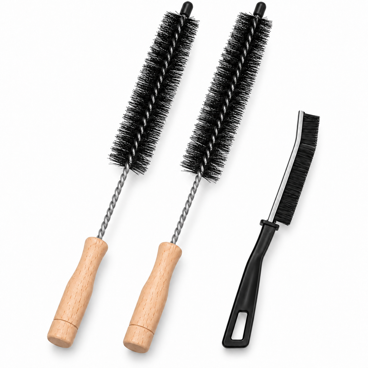 Kit de Cepillos de Limpieza de Pelusa en Acero Inox. 304