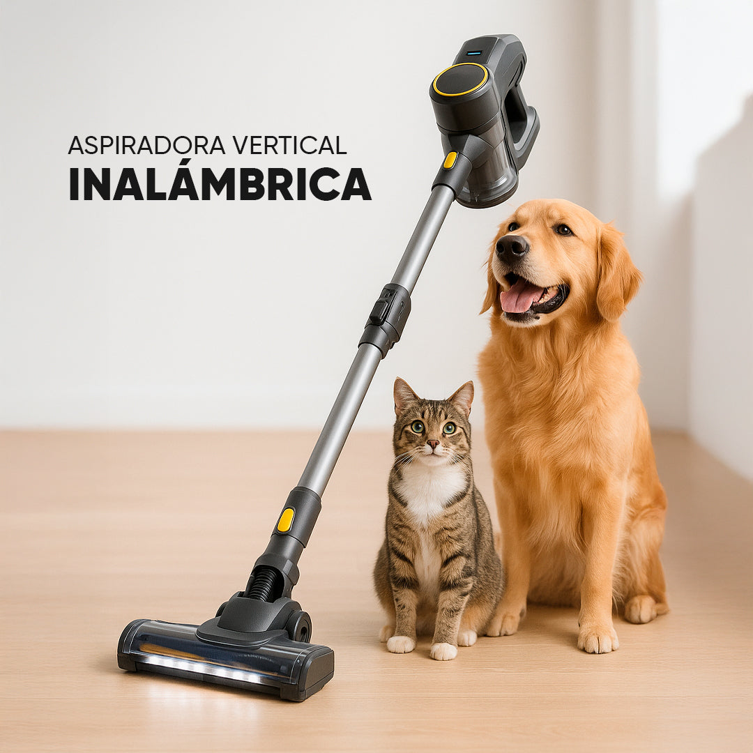 Aspiradora Vertical Inalámbrica Flexible 3 en 1 de 250W