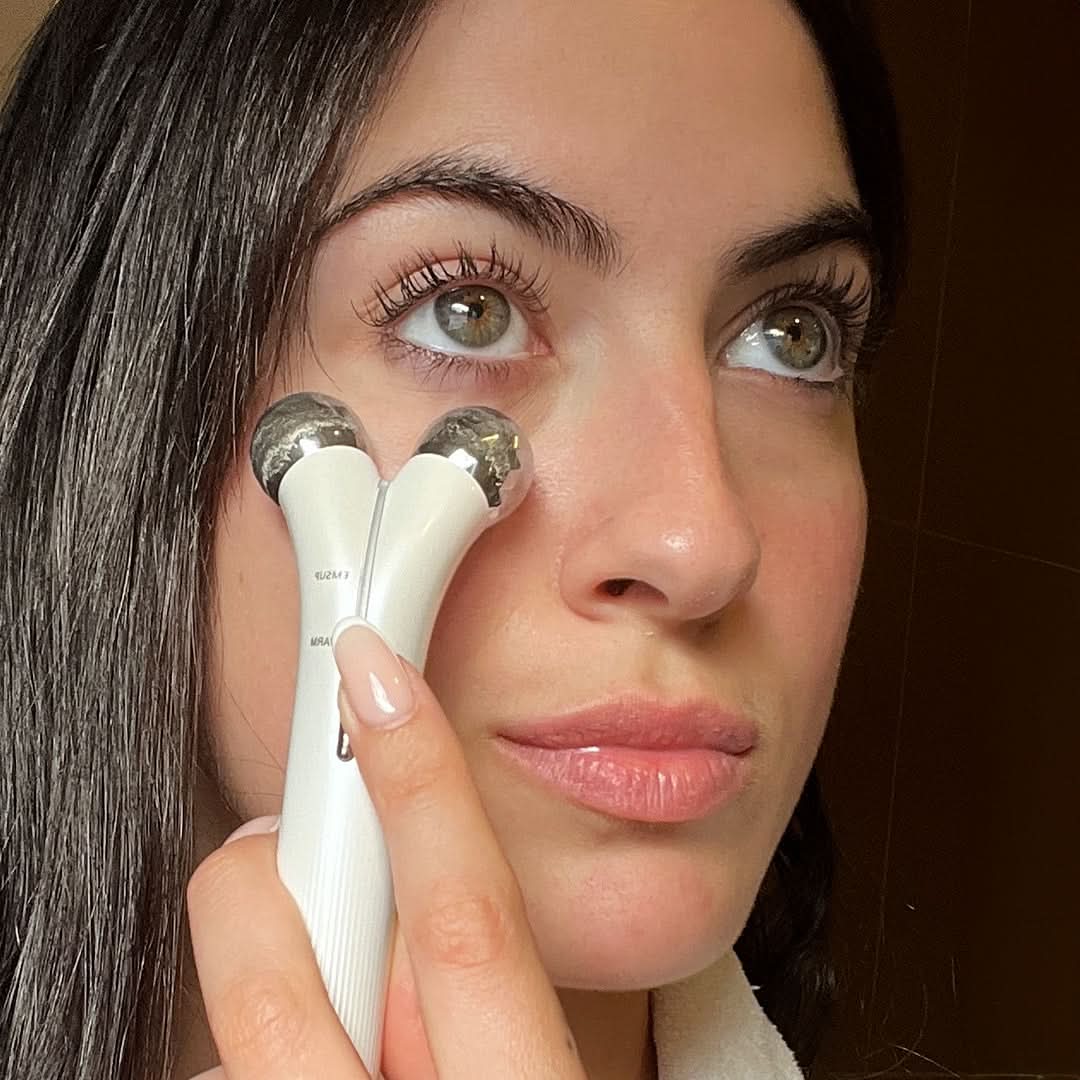 Rodillo FacialFlex Masajeador de Microcorriente Blumin