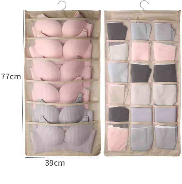 Organizador de Ropa Interior Colgante de Gran Capacidad