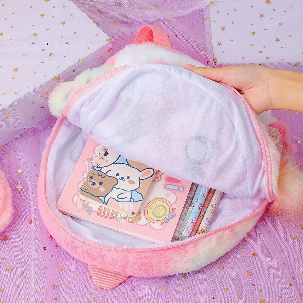 Mochila Peluche Sweety Infantil con 2 Bolsillos