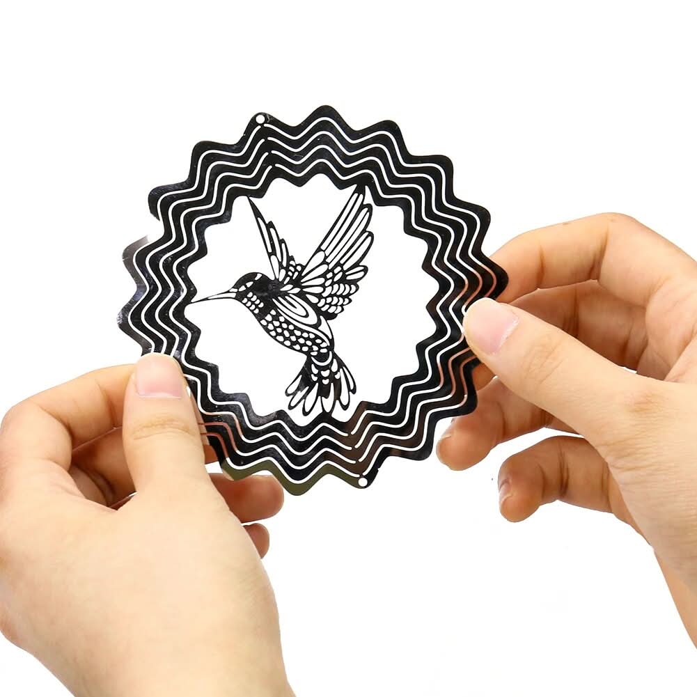 Adorno de Jardín Colibri Efecto 3d