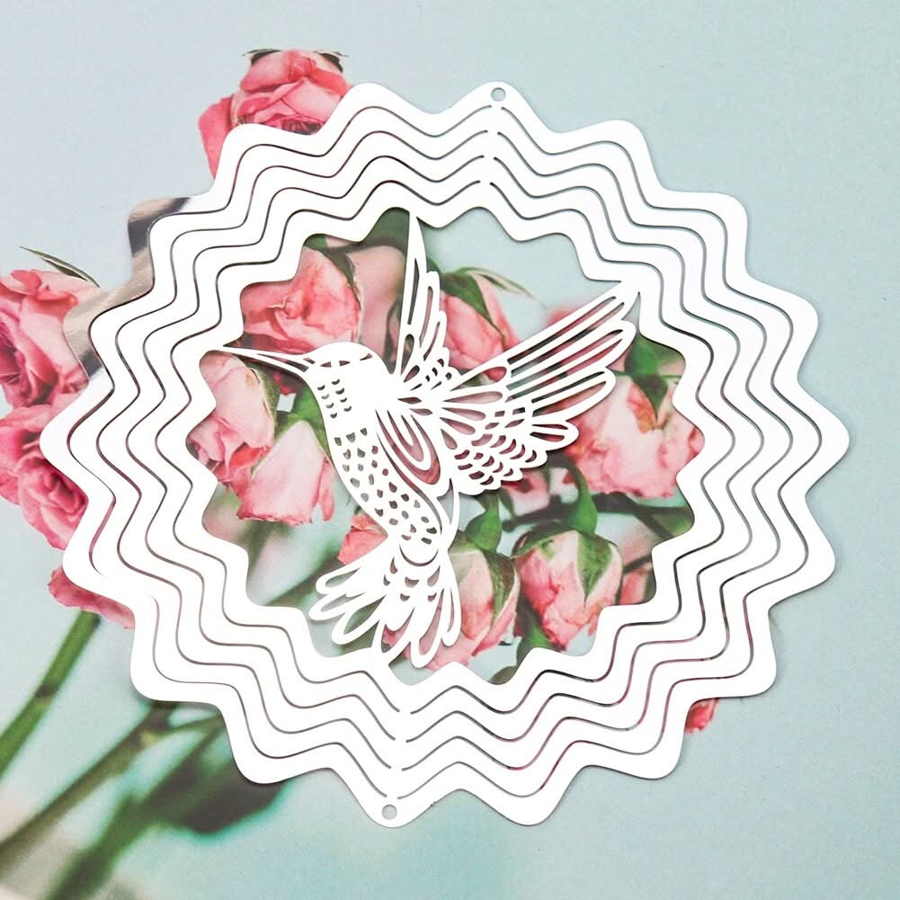 Adorno de Jardín Colibri Efecto 3d