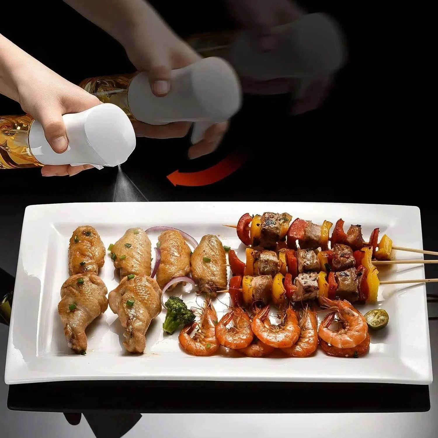 Aceitero y Condimentero con Aspersor de 210ml