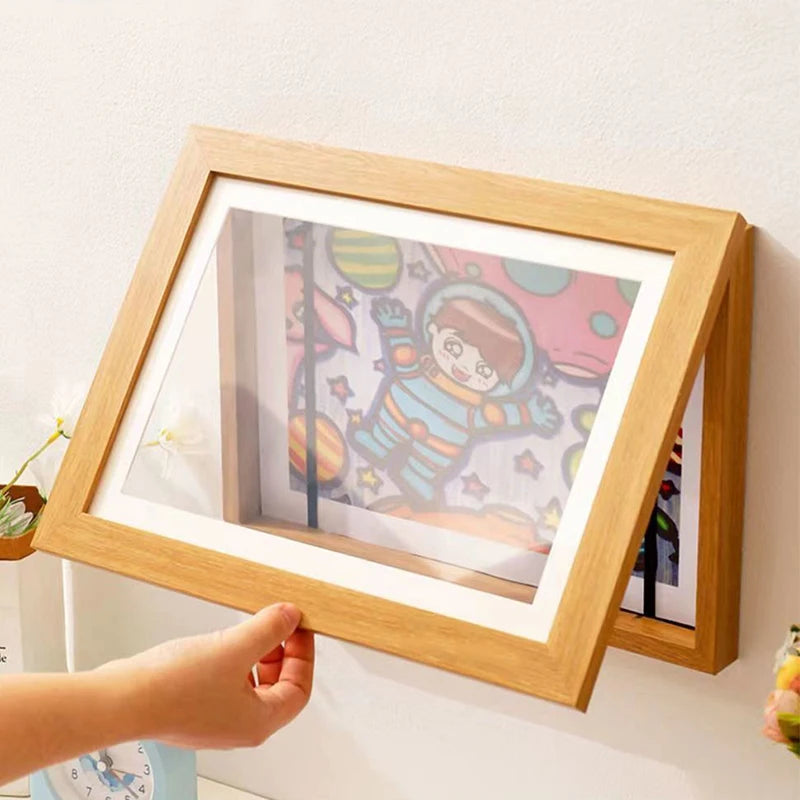 Marco de Madera para Dibujos Intercambiables A4