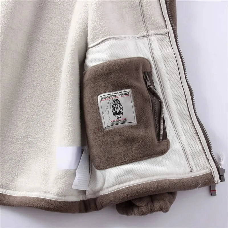 Campera Polar flec de Invierno para Hombre