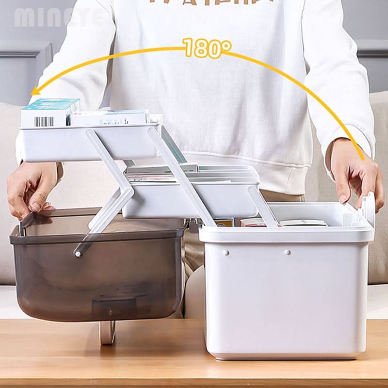 Contenedor Organizador de Medicamentos Blanco