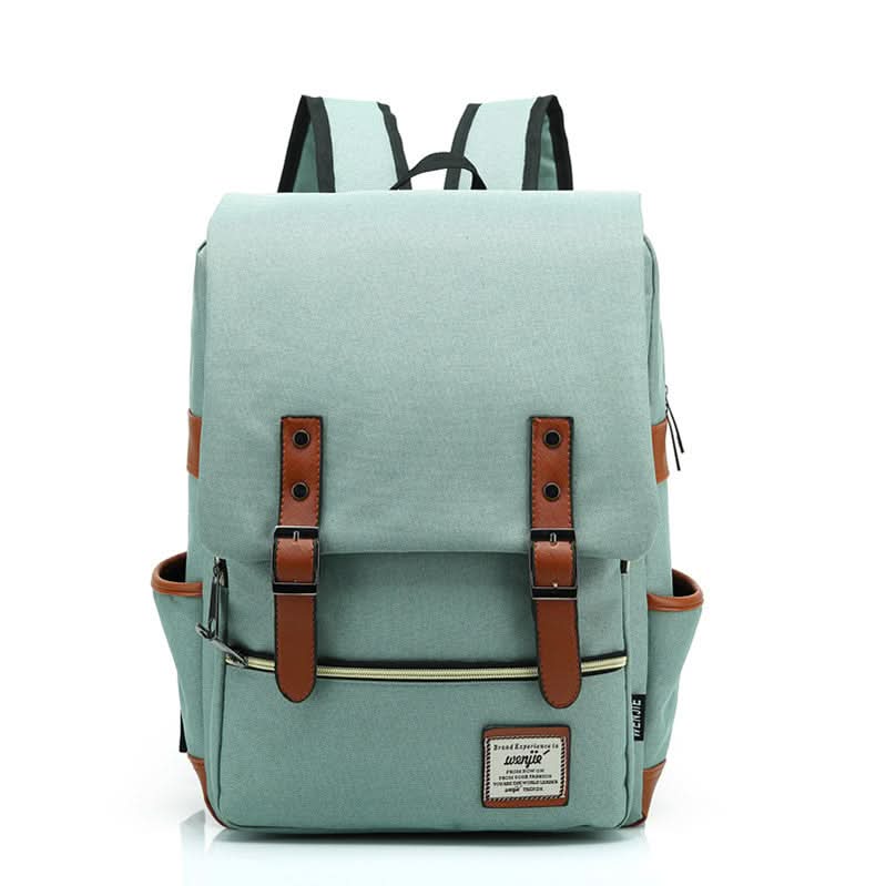 Mochila Canvas 16 Pulgadas con Varios Compartimientos